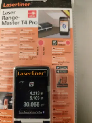 Laserliner T4 Pro Medidor Laser Metro digital