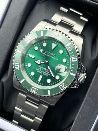 Seiko Mod Submariner Hulk Verde - NH35