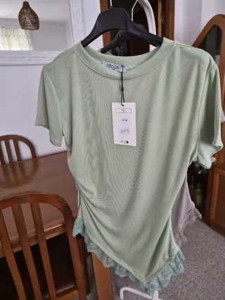 Camiseta MECCHU Talla Única Beige