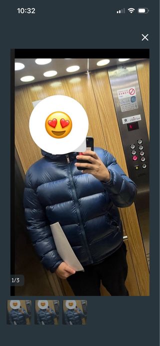 Abrigo xl azul acolchado zara