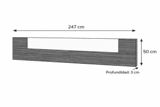 Cabecero moderno cama 135/150