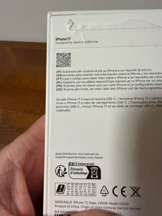 iPhone 17 256GB Verde Nuevo