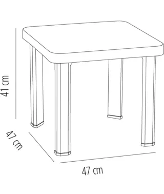 Set 2 Tumbonas + mesa negra plástico