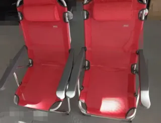 Pack 2 Sillas Playa Plegables Rojas