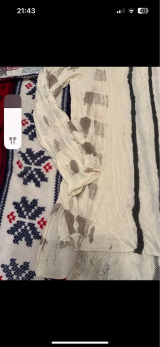 Vestido beige y gris talla M