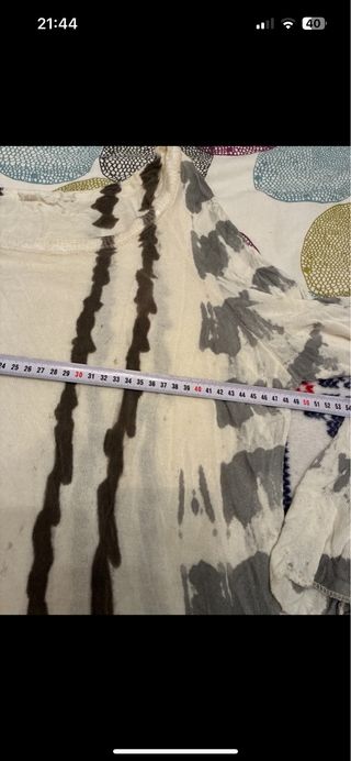 Vestido beige y gris talla M