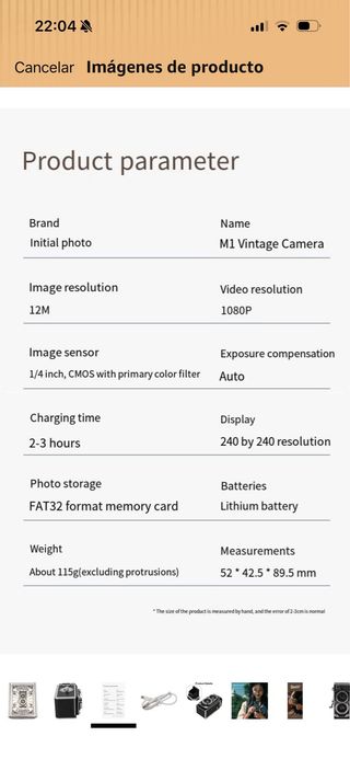Fotocamera Digitale CHUZHAO Vintage FHD 1080P
