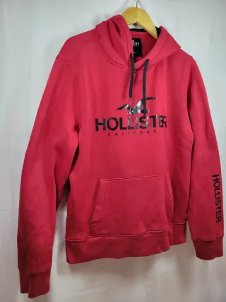 Sudadera con capucha Hollister Roja Talla L