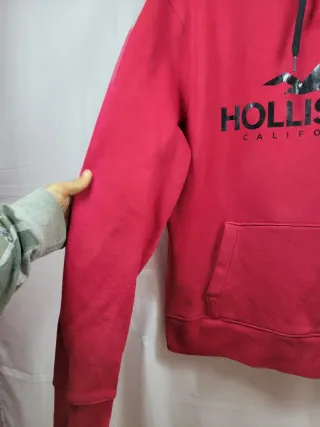 Sudadera con capucha Hollister Roja Talla L