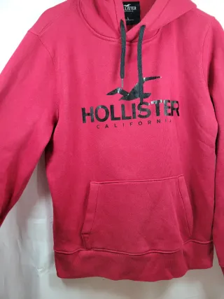 Sudadera con capucha Hollister Roja Talla L