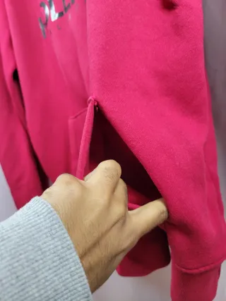 Sudadera con capucha Hollister Roja Talla L