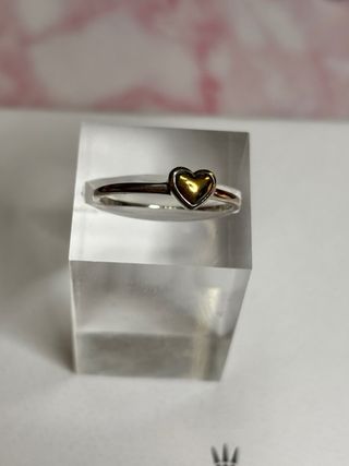 Pandora Pulsera y Anillo Corazón Oro y Plata