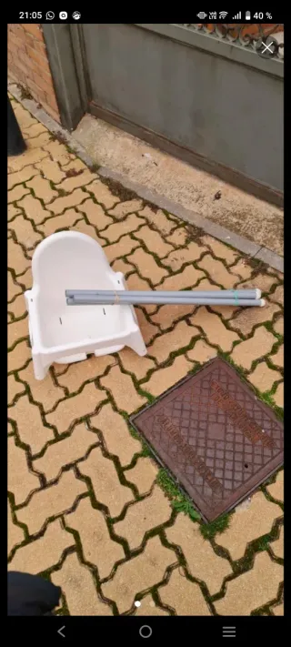 Trona blanca de Ikea modelo Antilop