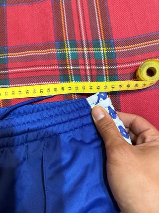 Pantaloni tuta Kappa blu con bottoni