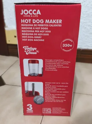 Máquina Perritos Calientes Jocca Vintage 350W