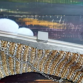 Bolso Malla Metálica Vintage Años 60