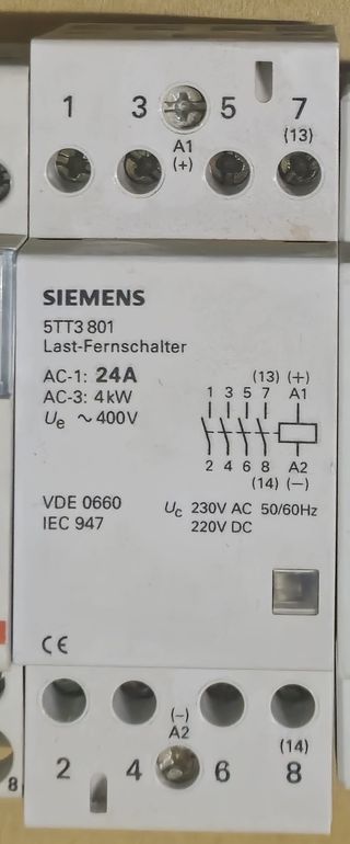 Contattore Siemens 5TT3 801