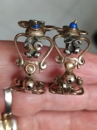 Orecchini Argento 925 Stile Borbonico