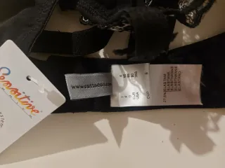 Completo intimo Cattadori nero pizzo taglia 4