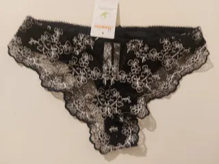 Completo intimo Cattadori nero pizzo taglia 4