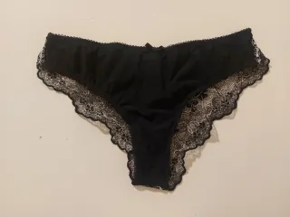Completo intimo Cattadori nero pizzo taglia 4