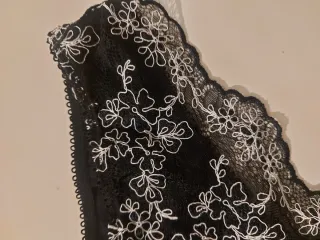 Completo intimo Cattadori nero pizzo taglia 4