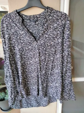 Blusa Cortefiel Estampada Talla XL