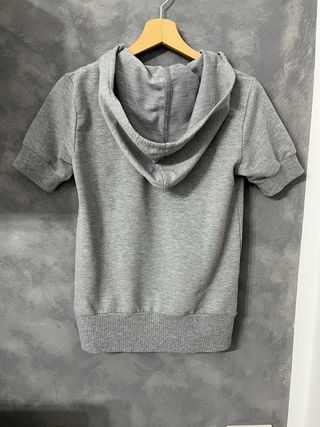 Felpa Fred Perry Donna Grigia Mezza Manica S