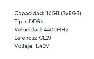 Memoria RAM G.Skill Trident Z DDR4 4400MHz 2x8GB
