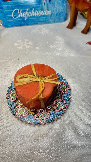 Jabón artesanal con flores