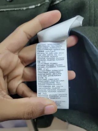 Abrigo Salsa Verde Militar Talla S