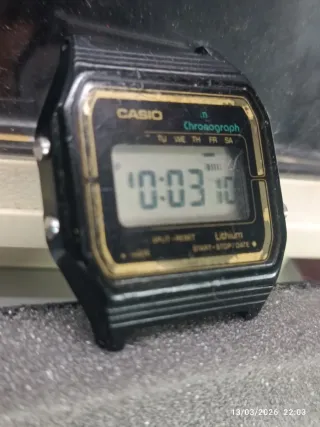 Reloj Casio Chronograph Negro