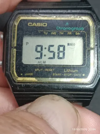 Reloj Casio Chronograph Negro