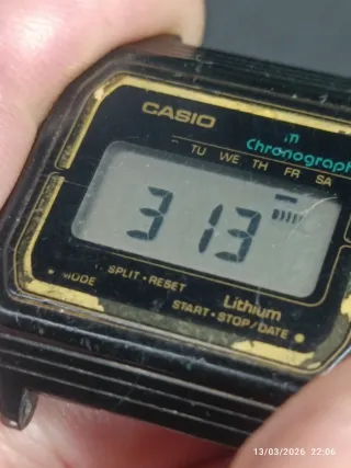 Reloj Casio Chronograph Negro