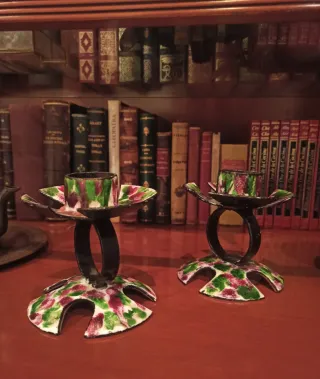 Antiguos Candelabros vintage de Forja