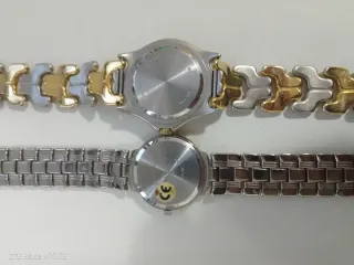 2 Orologi Quarzo Vintage Oro/Argento