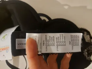 Completo intimo Cattadori pizzo nero taglia 3