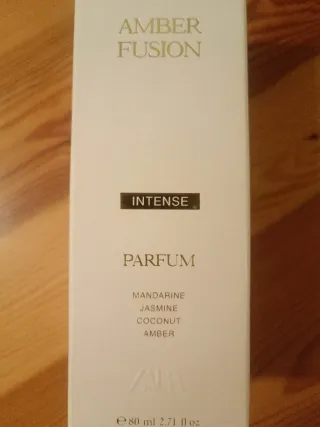 Perfume " AMBER FUSION INTENSE " 80 ML ZARA.