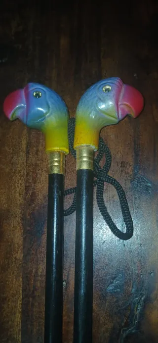 Bastoni da passeggio decorativi testa pappagallo