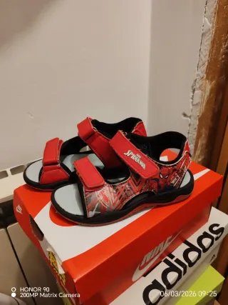Sandali Spiderman Bambino Rossi