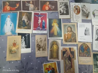 Lotto di santini vintage da collezione