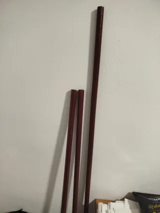 Palos para cortina de metal