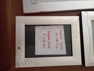 Marcos de fotos plateados