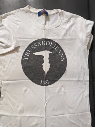 Maglietta Trussardi Jeans Uomo Bianca