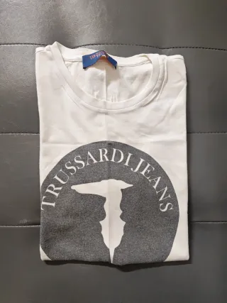 Maglietta Trussardi Jeans Uomo Bianca