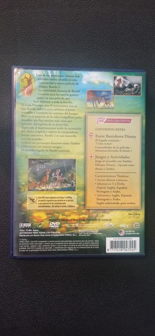 Nuevo DVD Bambi 2 El Príncipe del Bosque Disney