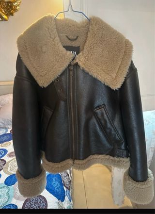 Giacca donna Zara effetto pelle