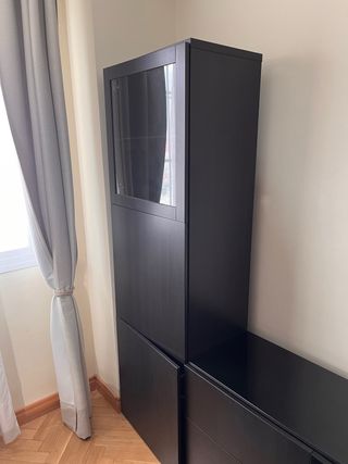 Vitrina IKEA BESTÅ Negro-Marrón