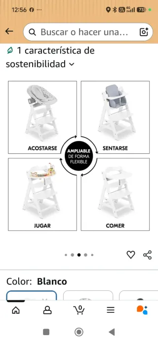 Trona evolutiva para bebé