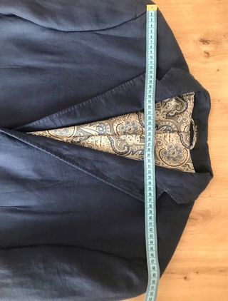 Blazer Ralph Lauren Hombre 42 Lino Azul Marino